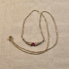 Kiviriipus + ketju, 14K, 46 cm, 1 mm, 3,55 g - pikkukuva 1