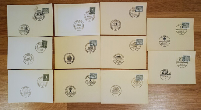 1963 Saksalaisia erikoisleimakortteja
