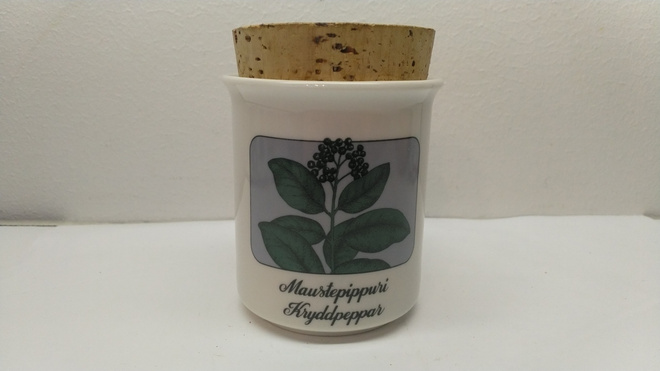 Arabia Maustepippuri maustepurkki, Veikko Roininen