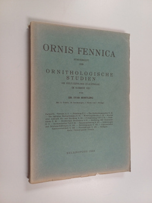 Ivar Hortling : Ornithologische Studien am Oulujärvi-See ...