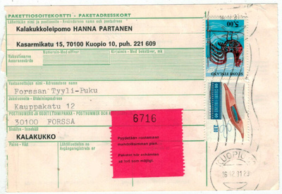 1981 pakettikortti