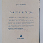 Jean Martet : Kaksintaistelija - pikkukuva 2