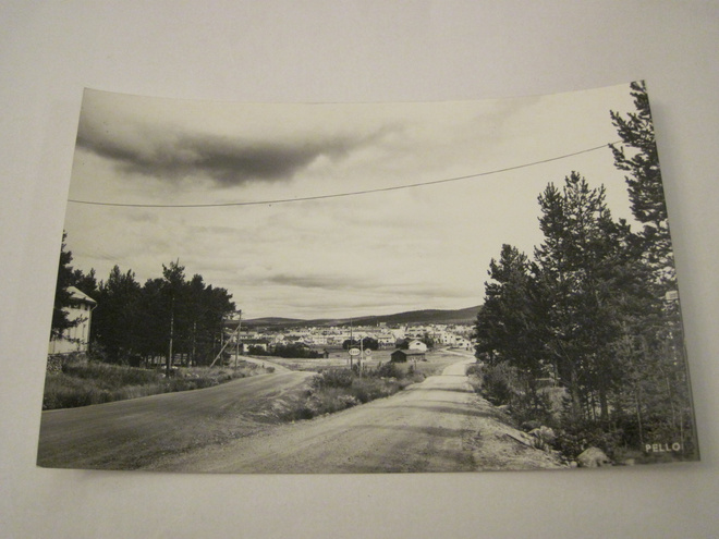 VANHA Postikortti Pello Lappi 1950-l Alkup.Mallikappale