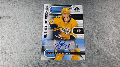Juuso Pärssinen 2022-23 SP Game Used Authentic Rookies Auto