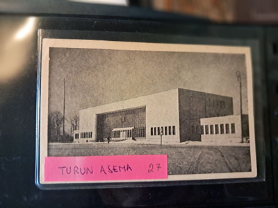 Turun asema,  kulkematon vanha kortti.