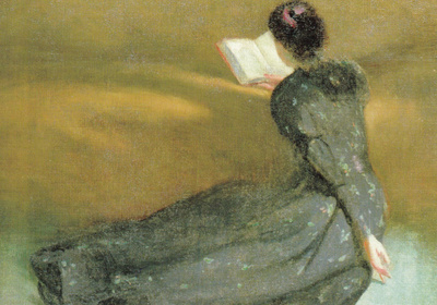 John White Alexander: Lukeva nainen 1895