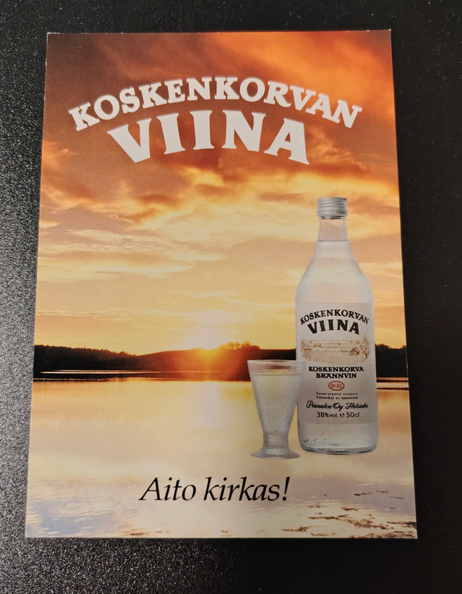 Koskenkorvan Viina postikortti