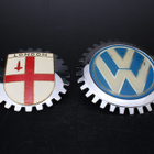 London ja ikoninen Volkswagen auton keulamerkit jo vanhemmat - pikkukuva 1