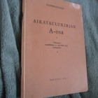 VALTIONRAUTATIET AIKATAULUKIRJAN A-OSA v 1952 - pikkukuva 1