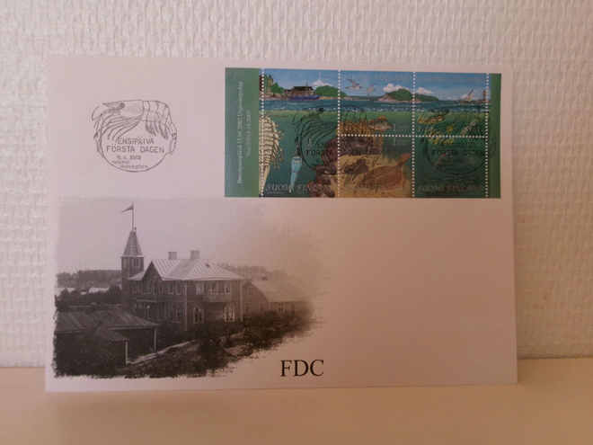 FDC- ensipäiväkuori - Suomenlahti - 2002