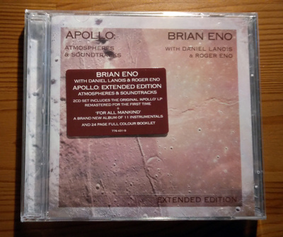 ENO / LANOIS / ENO: Apollo 2CD extended (Uusi)