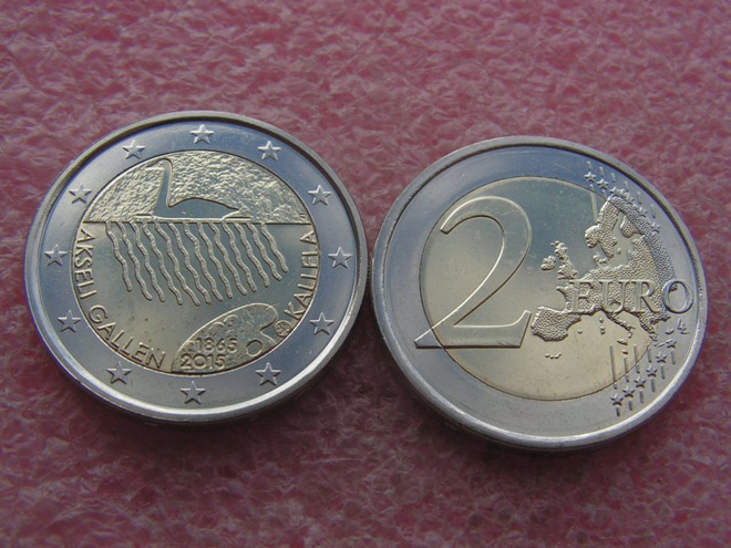 Akseli Gallen-Kallela, 2 Euro Suomi 2015 , UNC
