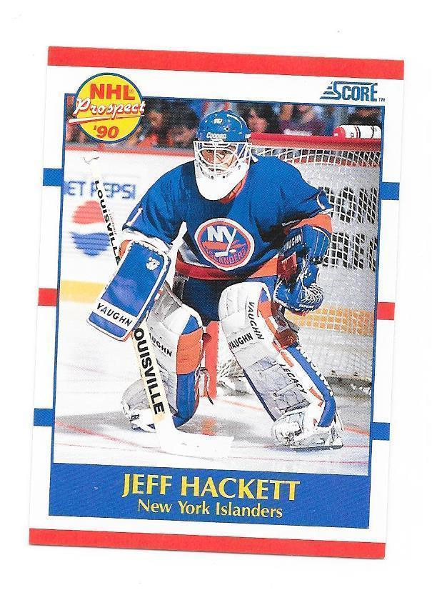 1990-91 Score #388 Jeff Hackett New York Islanders MV RC