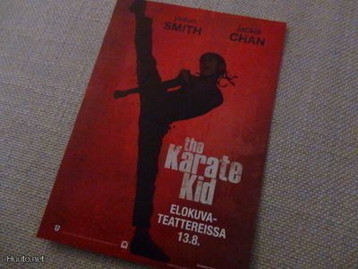 Karate Kid mainos postikortti 2010 Jackie Chan