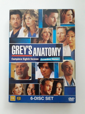 Greyn anatomia , 8. Kausi, 6-Levyä - DVD Boxi