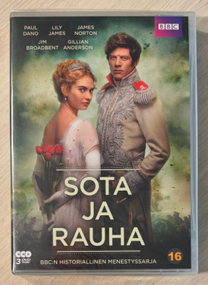 Sota ja rauha (2016) minisarja (3DVD) Lily James (UUSI)