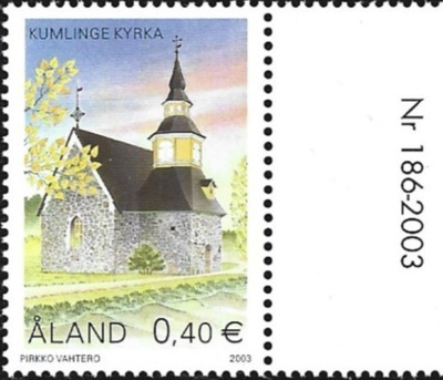 Ål 2003 Kumlingen kirkk 0,40 € välilöpari numero ** LaPe 228