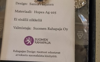 UUSI Hopeinen kaulakoru,kaunis koru