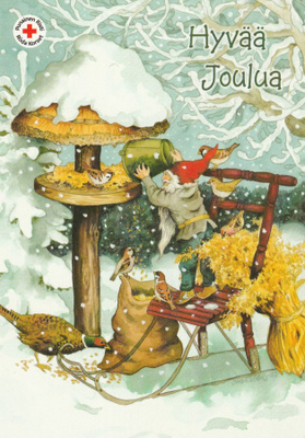 INGE LÖÖK - TONTTU LAITTAA RUOKAA LINNUILLE - 2