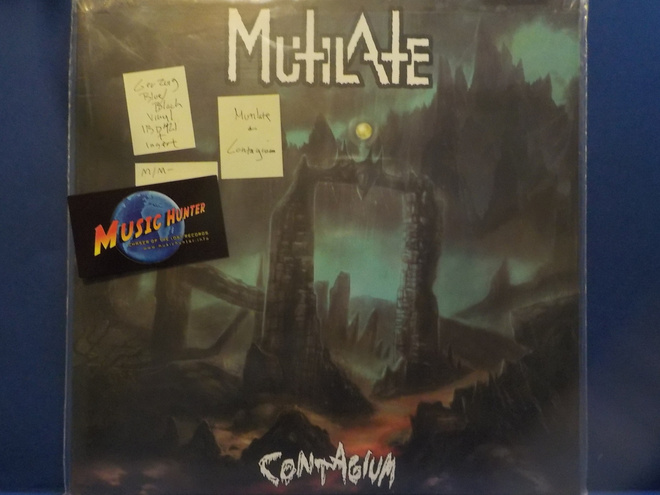 MUTILATE - CONTAGIUM - BLUE/BLACK VINYL GER 2019 M/M- LP