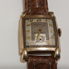 10k Gold Filled Vintage Gruen Veri Thin naisten rannekello - pikkukuva 1