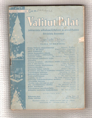 Valitut Palat, joulukuu 1945 ja 1959.