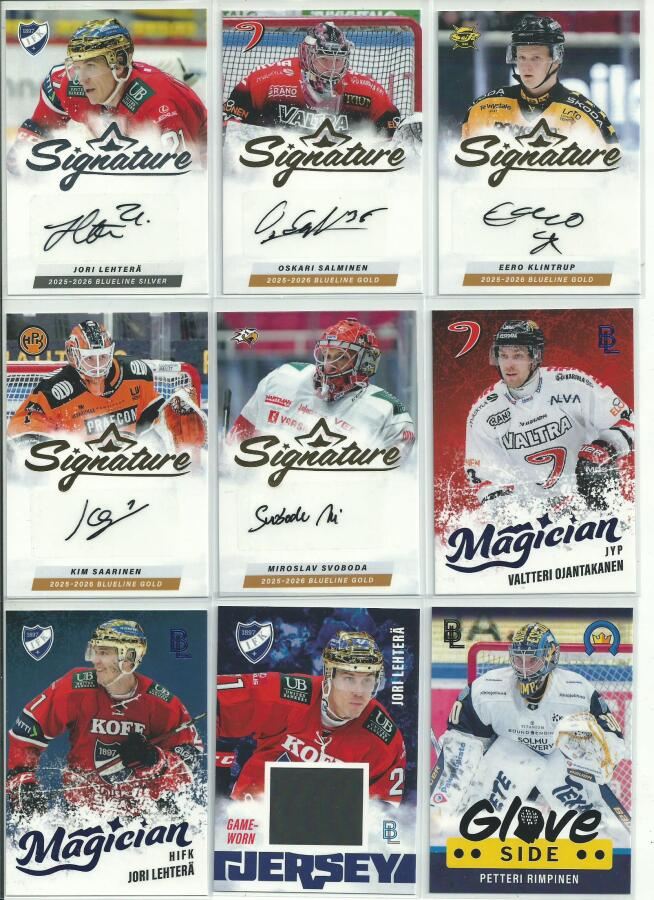 2025-26 Blueline Signature GOLD #AUEK Eero Klintrup /40