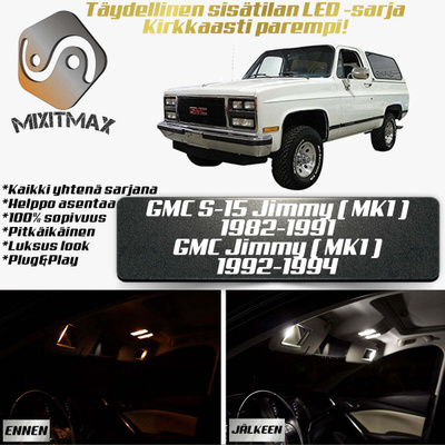 GMC Jimmy (MK1) Sisätilan LED-sarja 10-osainen