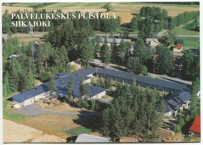 Siikajoki Palvelukeskus Puistola ilmakuva 1995