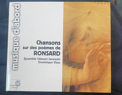 Chansons sur des poemes de Ronsard cd