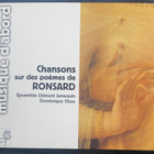 Chansons sur des poemes de Ronsard cd - pikkukuva 1