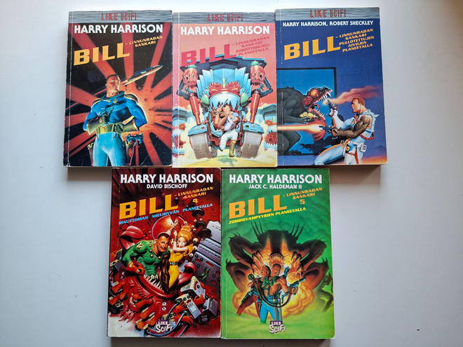 Harrison, Harry: Bill - Linnunradan sankari -kirjat (5 kpl)