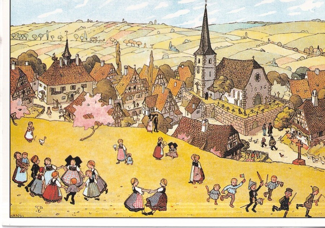 Hansi, Enfants heureux,.  Naivitaide . e232