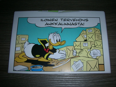 Disney Aku Ankka-aiheiset postikortit