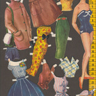 Paperinukke neito 1950-luku - pikkukuva 1