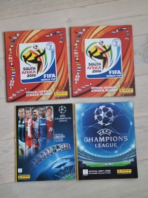 Panini keräilykansiot 4 kpl Champions League, MM2010