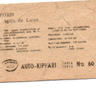 Purkkakuva Chymos AUTO-KIPPARI n:o 60 FORD Anglia de Luxe - pikkukuva 2