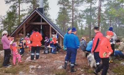 Laavulla Postikortti