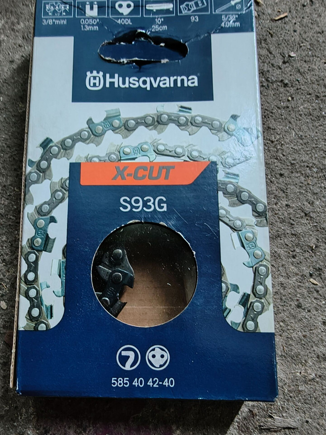 Uusi Husqvarna teräketju 1.3 mm 10"