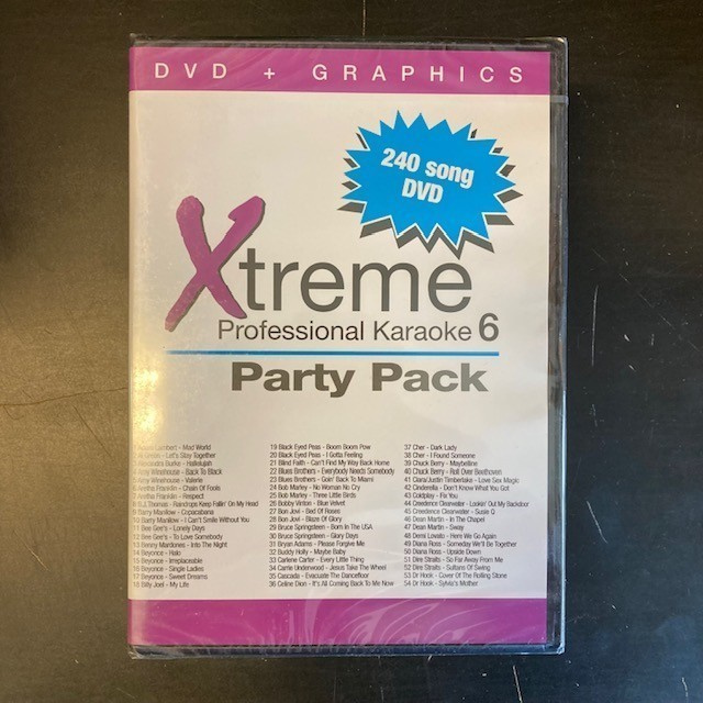 Xtreme Professional Karaoke Party Pack 6 DVD (UUSI)