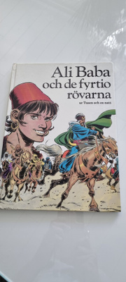Ruotsinkielinen lastenkirja Ali Baba och de fyrtio rövarna