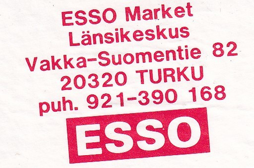 Turku . ESSO Market, Länsikeskus    s7/1