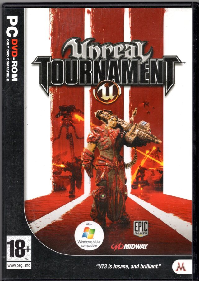 PC DVD-ROM: UNREAL TOURNAMENT III (WIN XP/VISTA - 2 levyä)