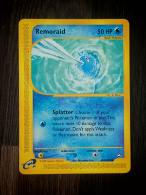Pokemon kortti Remoraid Aquapolis Common