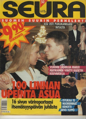 Seura n:o 50 1987 Linnan juhlat, 100 upeinta Linnan asua.