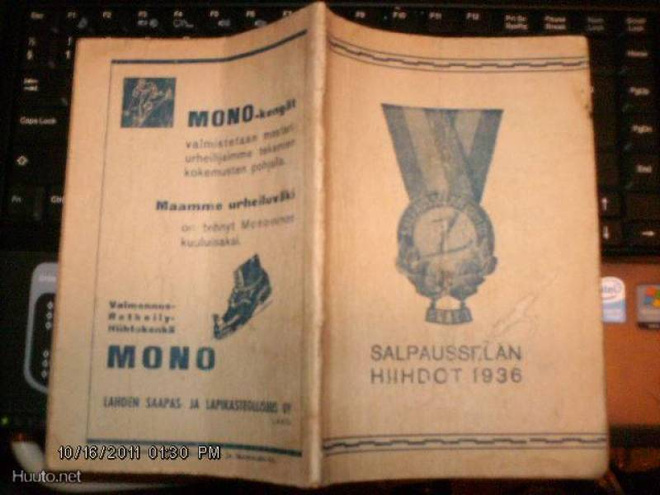 Salpausselän hiihdot 1936 kisaohjelma (Sis.pk:t)