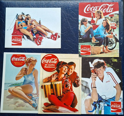 Coca Cola 5 erilaista korttia.