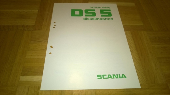 Esite Scania DS 5 Dieselmoottori, 1972
