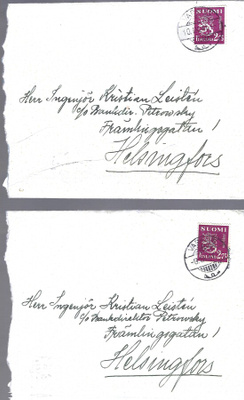 2 KPL KUORIA VARKAUS LEIMOILLA M30 2.75 MK MERKEILLÄ 1941 LE