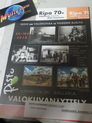 RISTO VUORIMIES VALOKUVANÄYTTELY FLIER NIMMARILLA